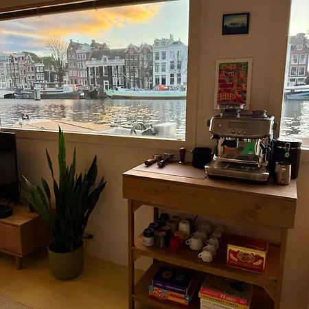 One Of A Kind Houseboat On The Canal Amstel 别墅 阿姆斯特丹